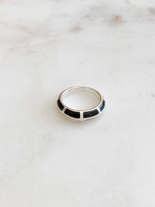 Finley Onyx and Mother of Pearl Ring