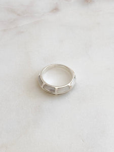 Finley Onyx and Mother of Pearl Ring